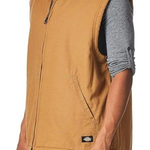 Dickies Relaxed Fit Sherpa Lined Duck Vest SIZE SMALL